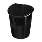 Corbeille de recyclage ellypse noir