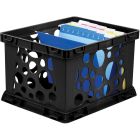 Boîte de rangement empilable grand format. 17-1/4 x 14-1/4 x 10-1/2”h.