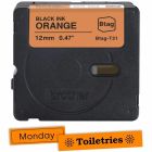 Ruban non-lamine pour étiqueteuse noir