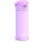 Bouteille d'eau en acier inoxydable avec bec verseur et couvercle verrouillable thermos mauve néon