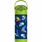 Bouteille d'eau funtainer® avec paille thermos dino