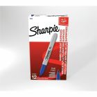 Marqueur fin boîte de 12 bleu
