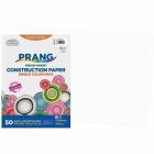 Papier de construction blanc brillant