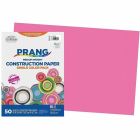 Papier de construction rose vif