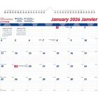 Calendrier mural mensuel bilingue (2026)