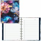 Cahier de notes fleurs foncées