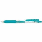 Stylo gel rétractable sarasa clip encre bleue verte