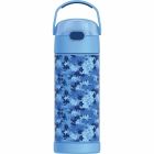 Bouteille d'eau funtainer® avec paille thermos cyber camo