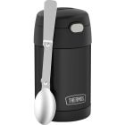 Bocal à nourriture funtainer® en acier inoxydable thermos noir