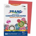 Papier de construction 9 x 12 po (paquet de 50) rouge