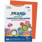 Papier de construction 9 x 12 po (paquet de 50) orange