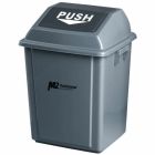 Conteneur à déchets ez-push avec couvercle