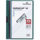 Couverture de présentation duraclip® capacité de 30 feuilles vert fonçé