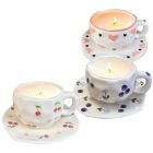 Tasse et soucoupe fruitées - coeur