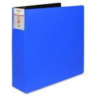 Reliure à anneaux en d "duraply" 2" bleu