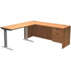 Poste de travail en l innovation avec bureau ajustable en hauteur érable sucré