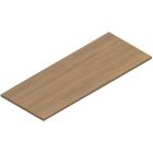 Plateau de mélamine pour base ajustable en hauteur 24 x 60 po. acajou absolu