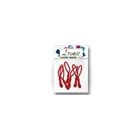 Paquet de 6 tirettes. rouge