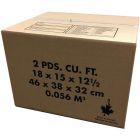 Boîte en carton ondulé kraft paquet de 20 18 x 15 x 12,5 po