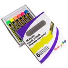 Pastels à l'huile fluorescents, 6 couleurs