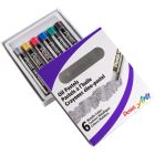Pastels à l'huile métalliques, 6 couleurs