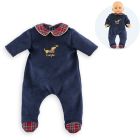 Pyjama en fêtes pour poupon 30 cm