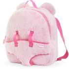 Accessoires 30 cm - sac à dos porte poupon - peluche rose