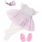 Vêtement og - "tutu cute" - robe papillon de ballet pour poupée de 46 cm