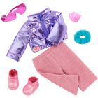 Vêtement og de luxe - "puffy & comfy" - veste bouffante et pantalon pour poupée de 46 cm
