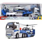 Camion volvo + hélicoptère de police airbus