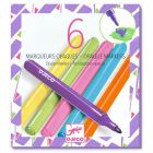 6 marqueurs opaques - années 80