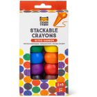 Crayons empilables arc-en-ciel retro