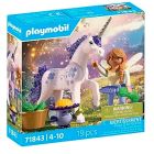 Magic unicorns : licorne lavande porte-bonheur avec fée