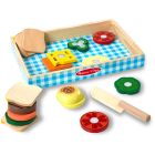Aliments en bois - ensemble de jeu sandwich