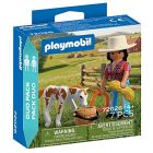 Playmobil duo pack - cavalière avec poulain