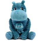 Maman-bebe, bibou l'hippopotame
