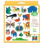 60 gommettes en feutrine / des animaux partout !