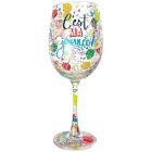 Verre de vin en vitre 400 ml ma journée