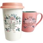 Duo tasse à café 400 ml et tasse de transport 650 ml maman