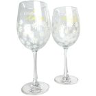 Duo verres à vin marguerite
