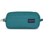 Étui à crayon double zip jansport (émeraude) noir
