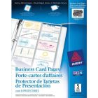 Pages pour cartes professionnelles