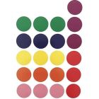 Étiquettes de couleurs assorties