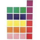Étiquettes de couleurs assorties