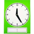 Horloge pédagogique plastifiée