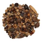 Perles en bois naturel
