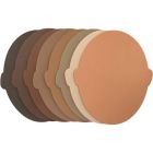 Formes de visages en mousse de couleurs multiculturelles