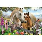 Casse-tête chevaux dans le ruisseau