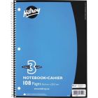 Cahier de notes 3 sujets à lignes larges