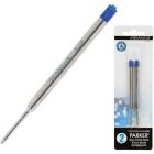 Recharges pour stylos à bille compatibles parker® bleu moyen